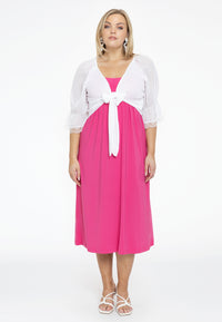 Shrug with lace VOILE - white - #2