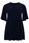 Tunic wide bottom circle sleeve DOLCE - blue - #4