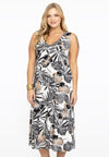 Dress v-neck JARDIN - white - #1