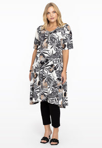 Kleid A-Linie Reißverschluss JARDINDress A-line zip JARDIN - white - #2