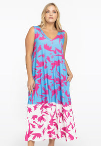 Sleeveless maxi-dress St. TROPEZ - blue - #2