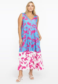 Sleeveless maxi-dress St. TROPEZ - blue - #1