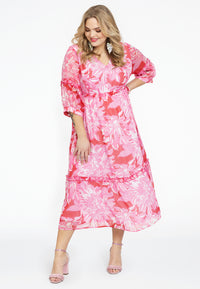 Kleid mit Kordelzug FLORIDADress cords FLORIDA - red - #2