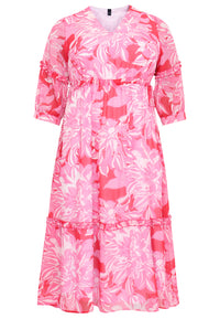 Kleid mit Kordelzug FLORIDADress cords FLORIDA - red - #4