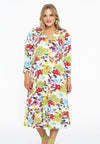 Buttoned dress V-neck MAYFLOWER - white - #1