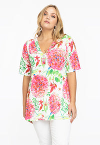 Tunic flare buttoned ALLIUM - white - #2