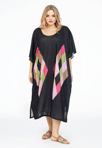 Kaftan rectangles COLOUR BLOCK - black - #2