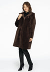 Coat faux fur - brown - #2