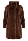 Coat faux fur - brown - #3