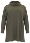 Pullover high neck RIB - light green