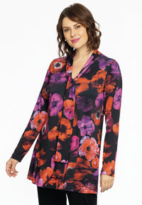 Tunic flare bow tie POPPY - black - #1