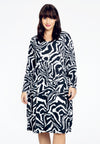 Dress ruffles ZEBRA - black - #1