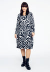 Dress ruffles ZEBRA - black - #2