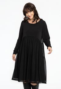 Jurk met volants MOUSSE/DOLCE - black - #1