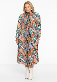 Kleid mit gesmoktem Ausschnitt FUNKYDress smocked neck FUNKY - multi - #2