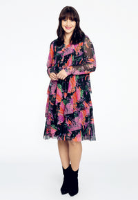 Dress with frills SCRATCH - black - #2