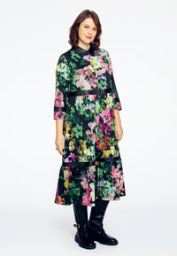 Dress ruffled ORCHIDEE - black - #2