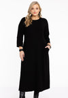 Dress cropsleeve princess DIAGONAL - black - #1