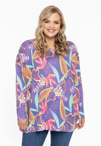 Pullover square wide FOREST - purple - #1