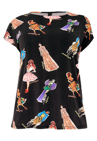 Shirt wide DOLLS - black - #3