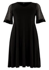 Kleid mit V-Ausschnitt LACEDress V-neck LACE - black - #4