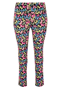 Slim-fit trousers BUTTERFLY - black - #4