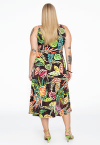 Kleid mit V-Ausschnitt VINTAGEDress V-neck VINTAGE - brown - #3