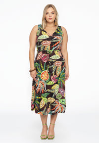 Kleid mit V-Ausschnitt VINTAGEDress V-neck VINTAGE - brown - #2