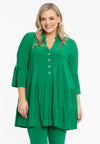 Tunic frilled long DOLCE - green - #1