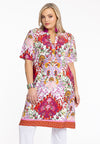Tunic Grandad collar ROCCO - red - #1