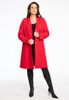 Strickjacke Lang mit Fransen aus BOUCLECardigan Long Fringed BOUCLE - red - #2
