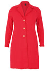 Strickjacke Lang mit Fransen aus BOUCLECardigan Long Fringed BOUCLE - red - #4
