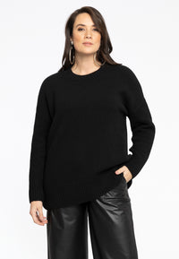 Pullover mit RundhalsausschnittPullover Round Neck - black - #1