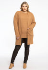Strickjacke cocoon - mid brown