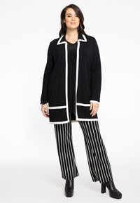 Cardigan Black/White - black - #2