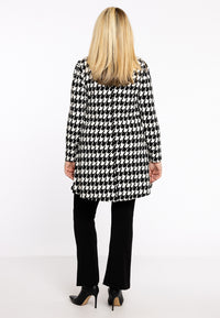 Tunika mit V-Ausschnitt PIED DE POULETunic V-neck PIED DE POULE - black - #3