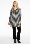 Tunika mit V-Ausschnitt PIED DE POULETunic V-neck PIED DE POULE - black - #2