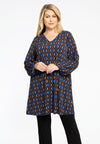 Tunika Wide Bottom mit V-Ausschnitt MEANDERTunic Wide Bottom V-neck MEANDER - brown - #2