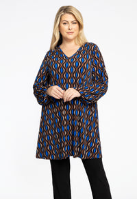 Tunika Wide Bottom mit V-Ausschnitt MEANDERTunic Wide Bottom V-neck MEANDER - brown - #2