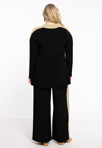 Tunic Contrast Lines Dolce - black - #3