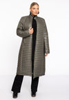 Puff Coat Horizontal Lines - green - #5