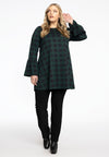 Tunic wide bottom flared cuff gilly - Schwarz