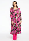Kleid a-linie long rose - rosa