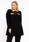Tunika wide bottom mit Reißverschluss DOLCETunic wide bottom zipper DOLCE - black - #1