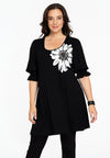 Tunic wide bottom GEMMI - black - #1