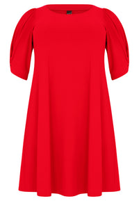 Dress puff sleeve DOLCE - red - #4