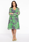 Dress A-line FIERCE - green