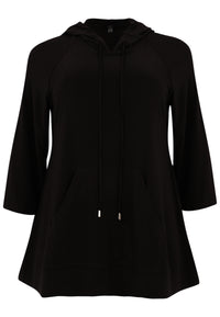 Hoodie A-line DOLCE - black - #4