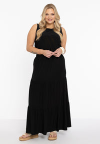 Skirt long puckering DOLCE - black - #1