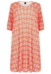 Dress plisse SWIRL - red - #4